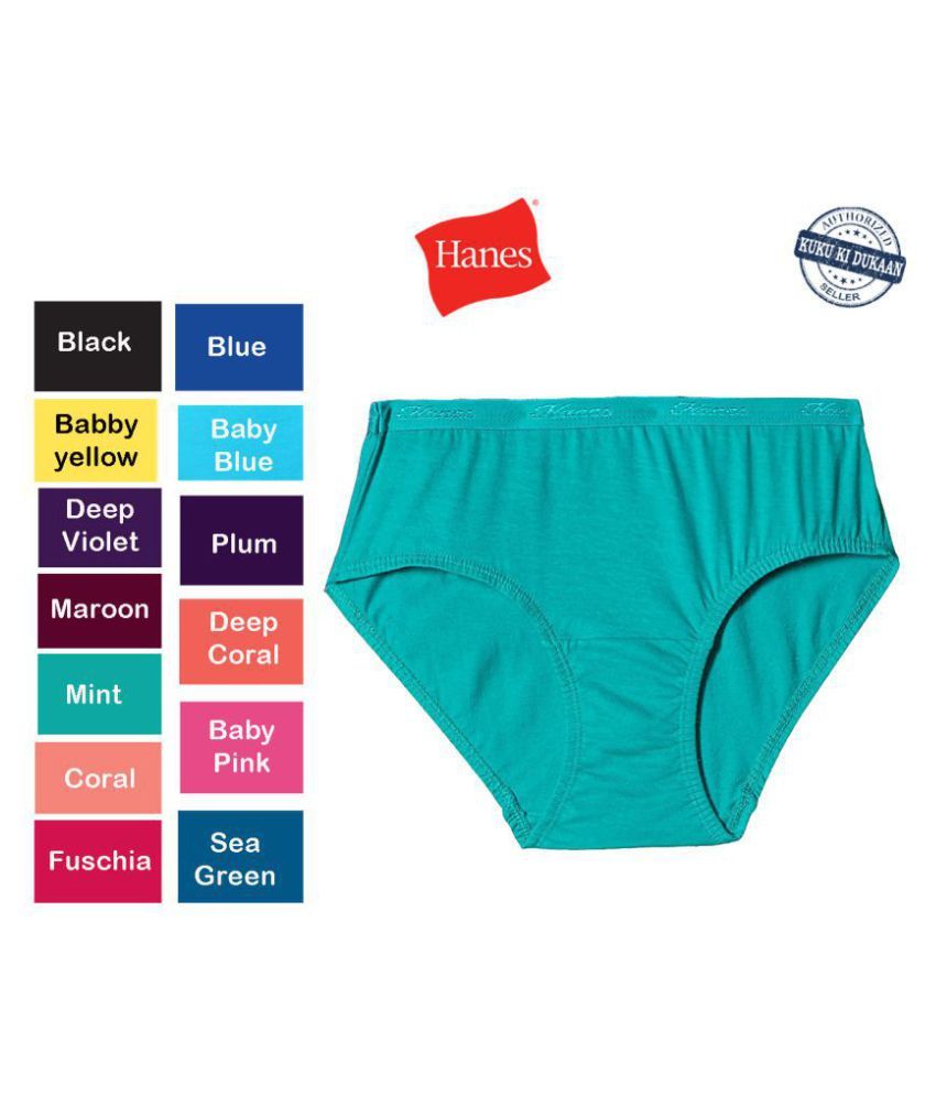     			Hanes Cotton Bikini Panties