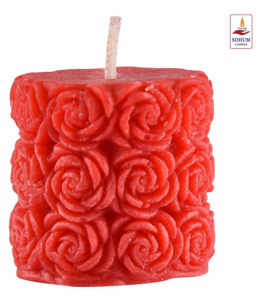 SOHUM CANDLE Red Wax Tea Light Pack of 6 Buy SOHUM CANDLE Red Wax Tea Light Pack of 6 at