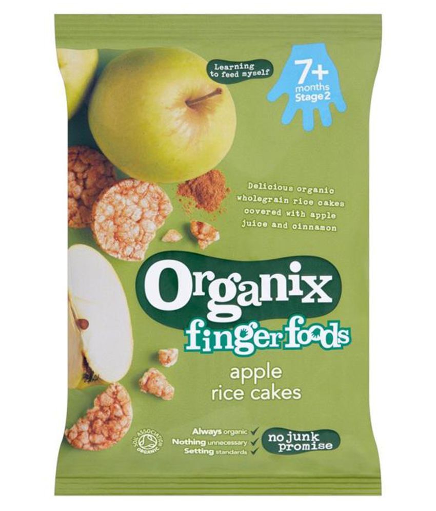 Organix Apple Rice Cakes Snack Foods for Under 6 Months ( 0.06 gm