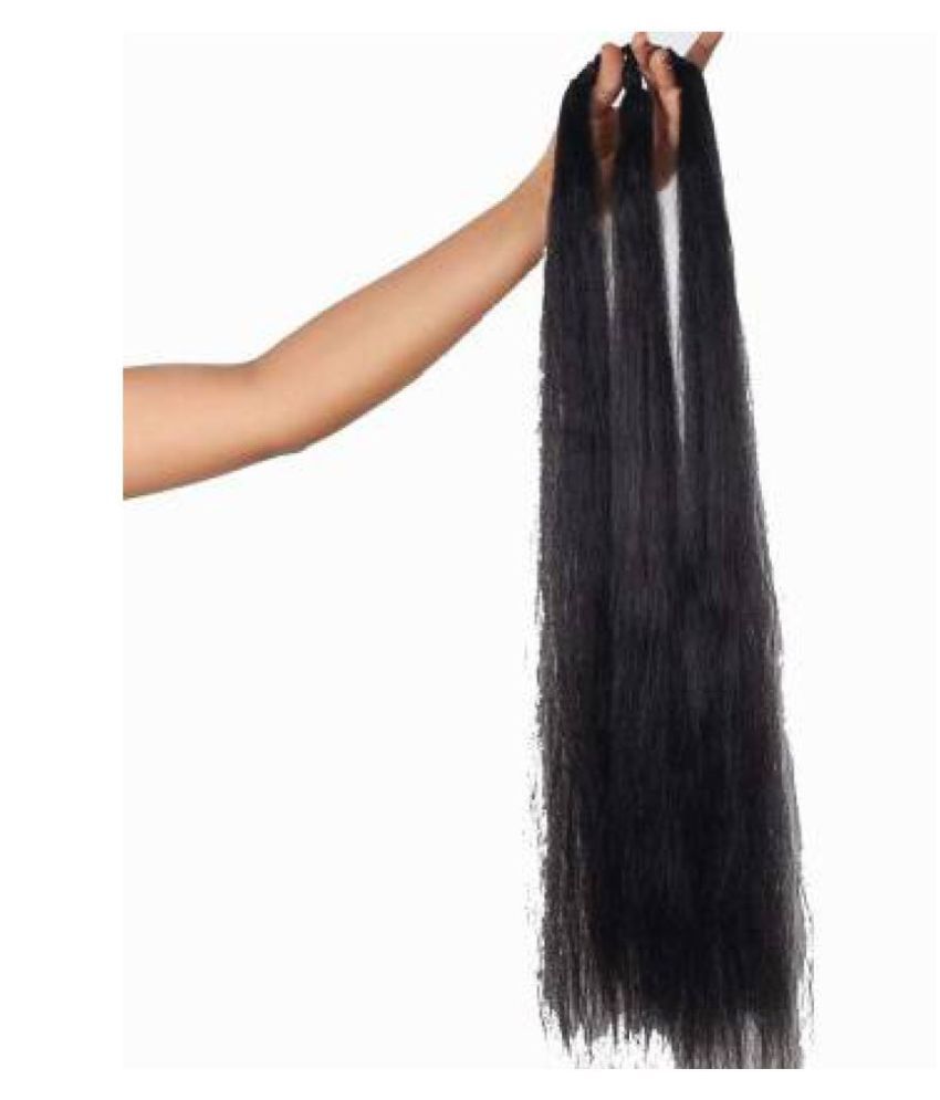 RENU CREATION Long Hair Wig (Women) Black Party Hair Extension: Buy Online  at Low Price in India - Snapdeal