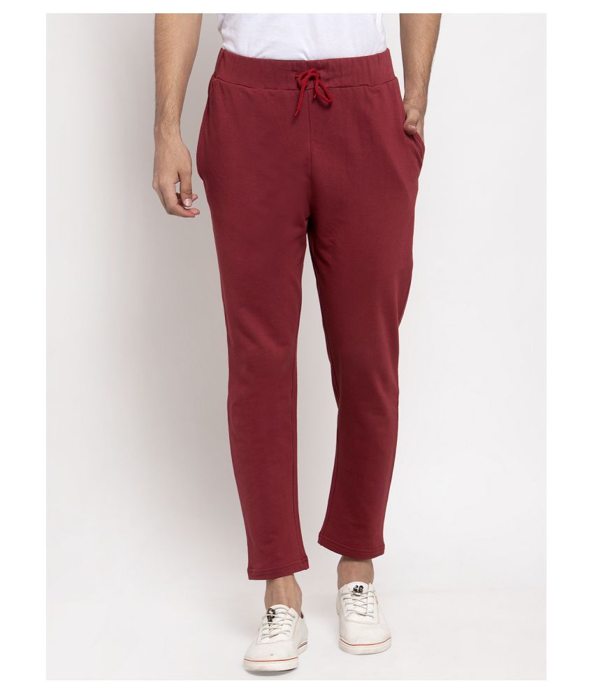 maroon womens joggers