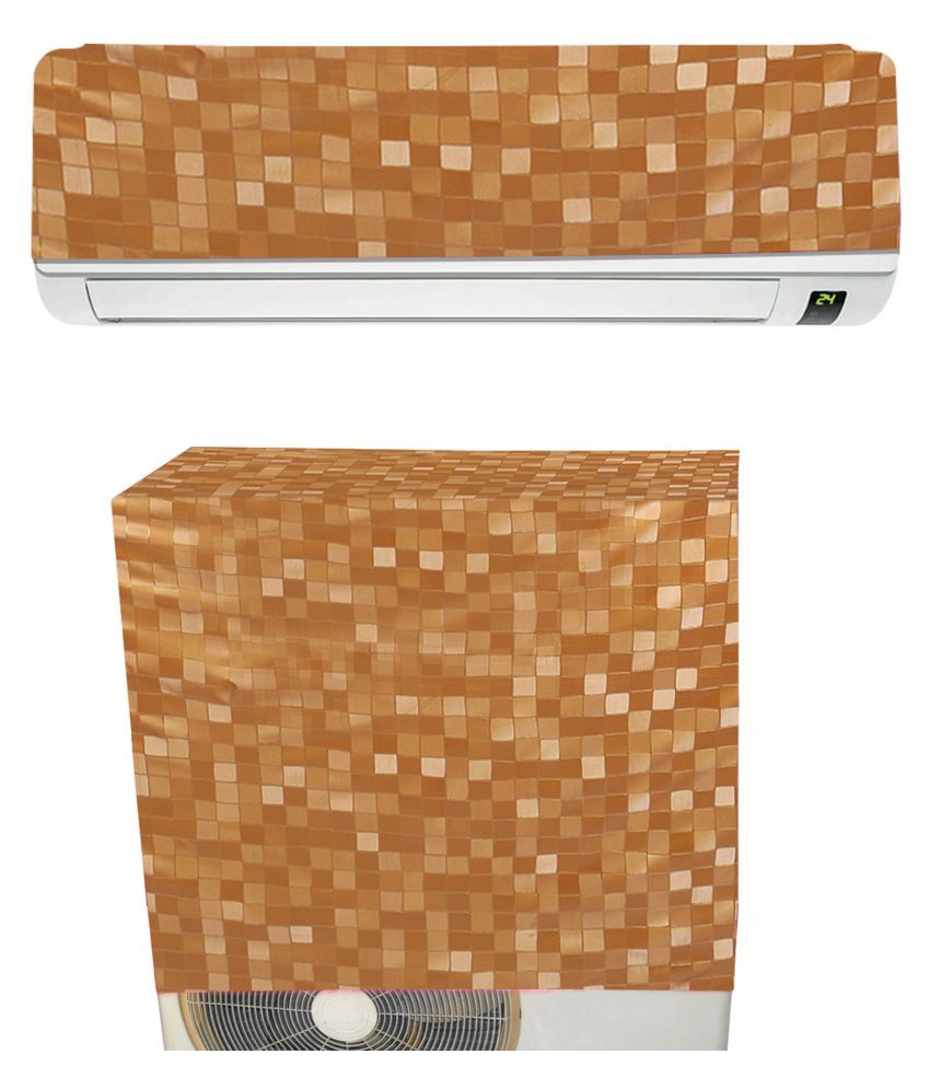     			E-Retailer Single PVC Orange AC Cover for Split AC