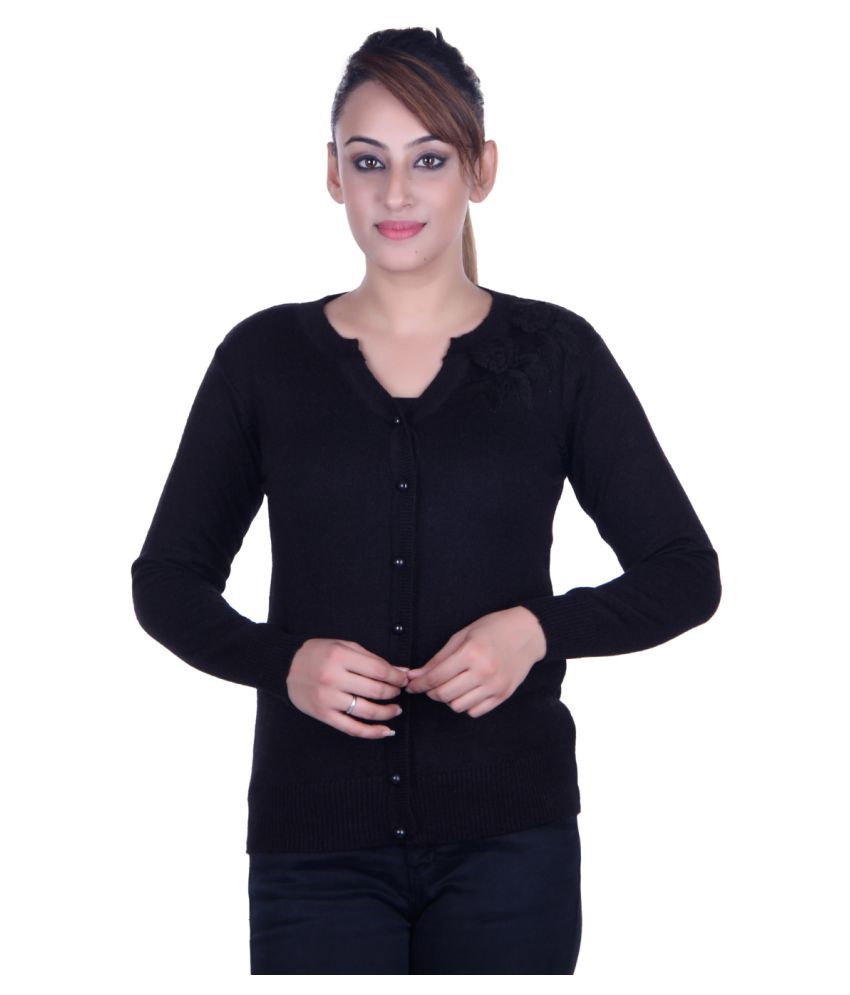     			Ogarti Black V Neck Sweater Single