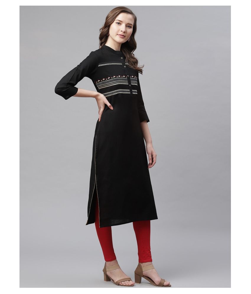 black khadi shirt