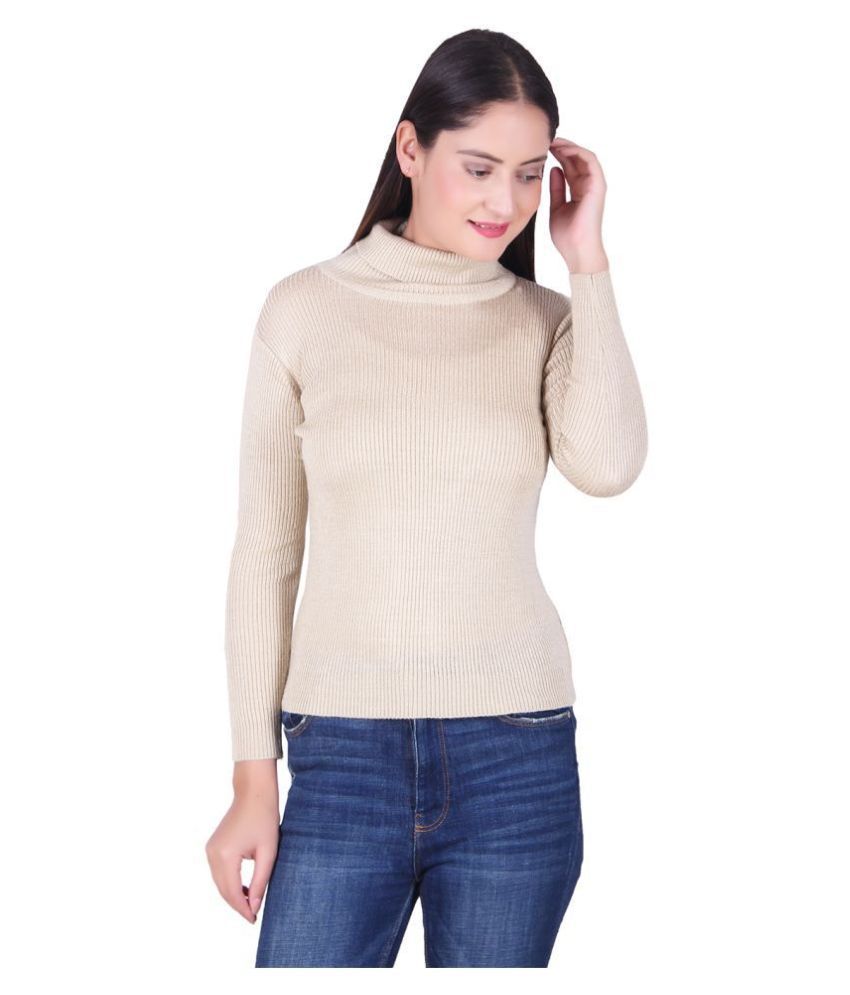     			Ogarti Acrylic Beige Pullovers