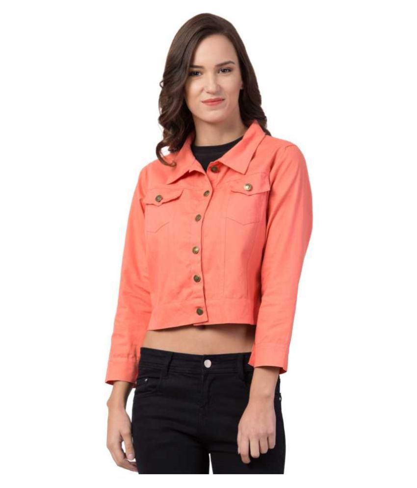 Buy Preserve Denim Peach Jackets Online at Best Prices in India - Snapdeal