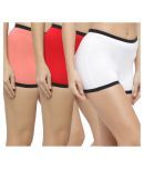 N-Gal Pack of 3 Cotton Women's Boy Shorts ( Multi Color )