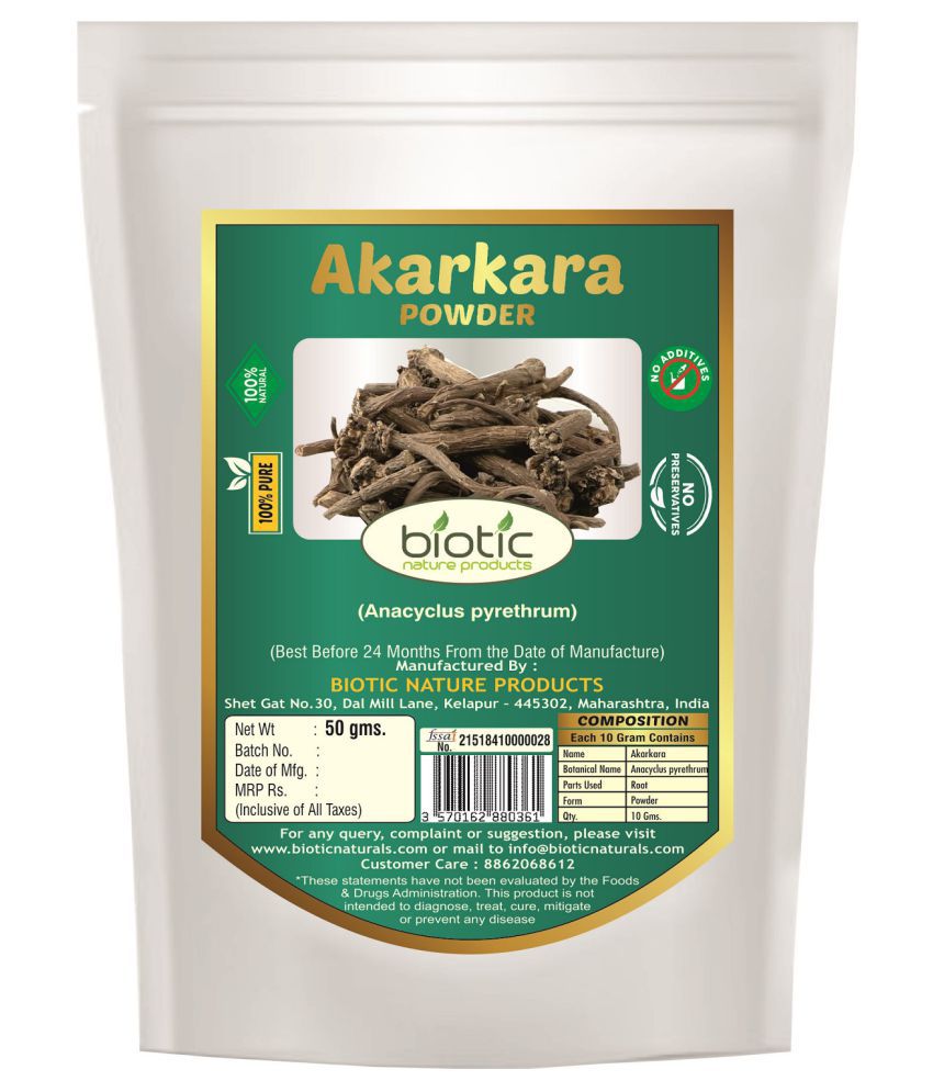 Biotic Akarkara Root Powder 50 gm
