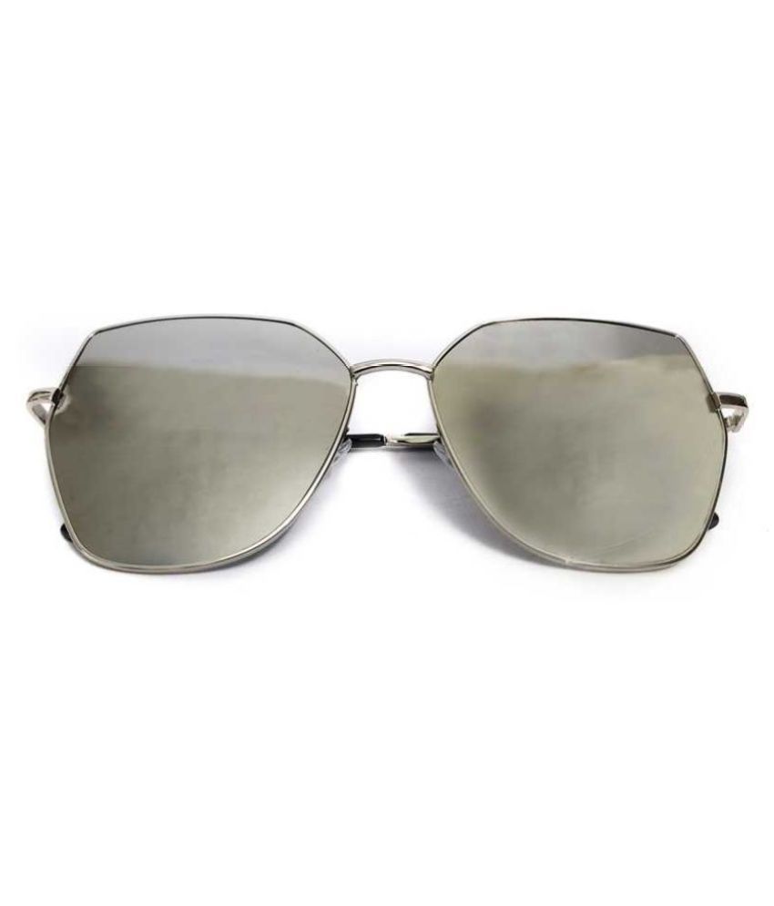 Elysianmart Silver Rectangle Sunglasses ( EM060021203 ) Buy