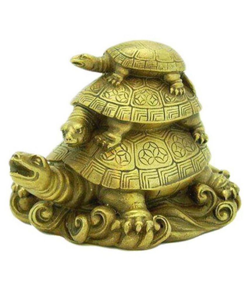     			Fengshui nitin collection Golden Three Tiered Fengshui Tortoise