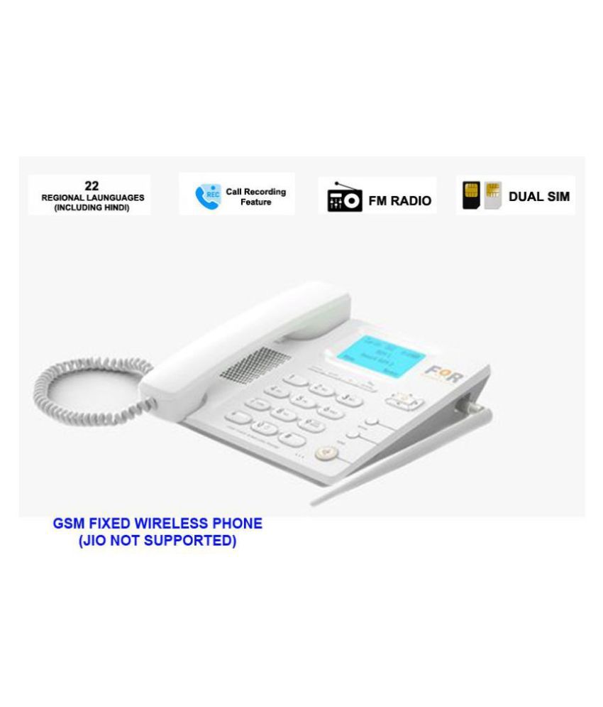     			For F2 Wireless GSM Landline Phone ( White )