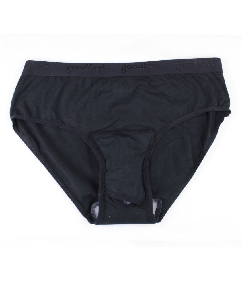 Goodfeel Standing Urinate Panty with Flap for Women - L, Black: Buy ...