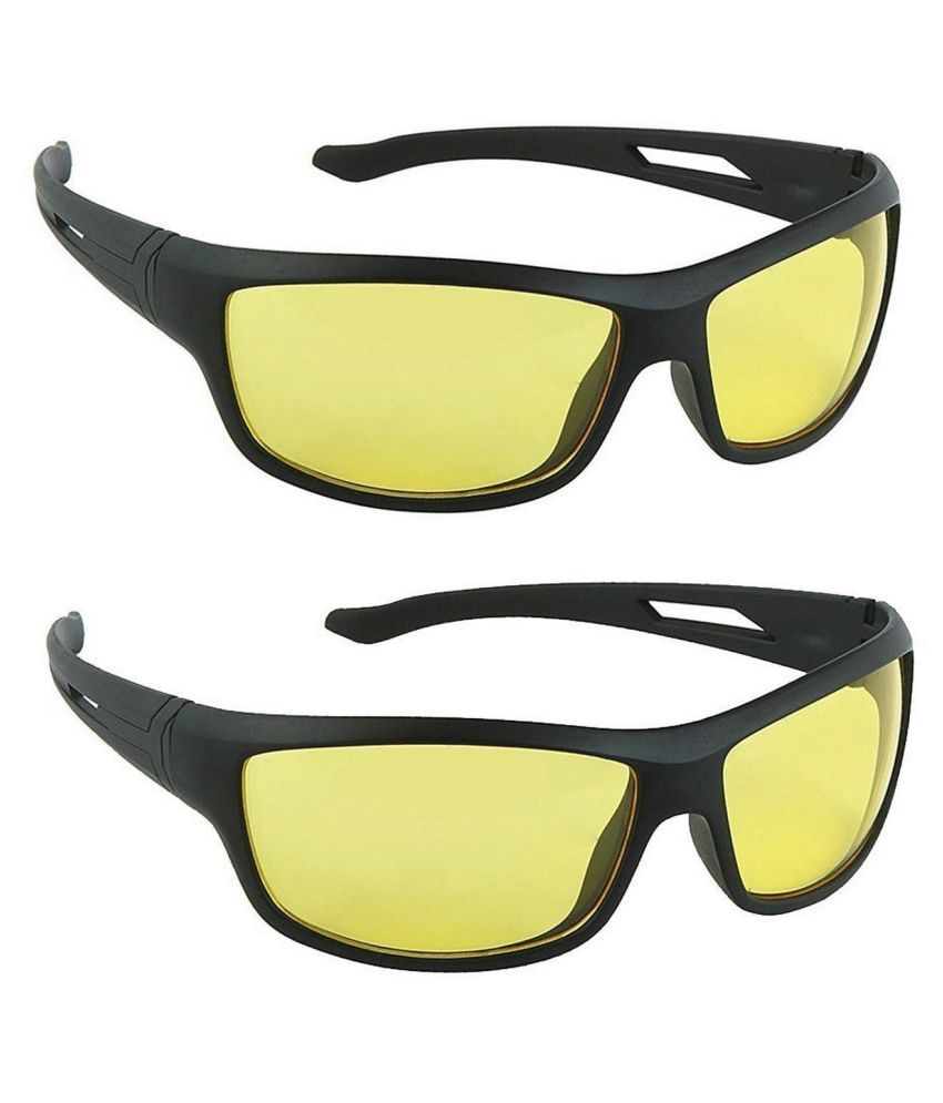 Unisex Night Vision Sunglasses Q Yellow Set Of 2 Buy Unisex Night