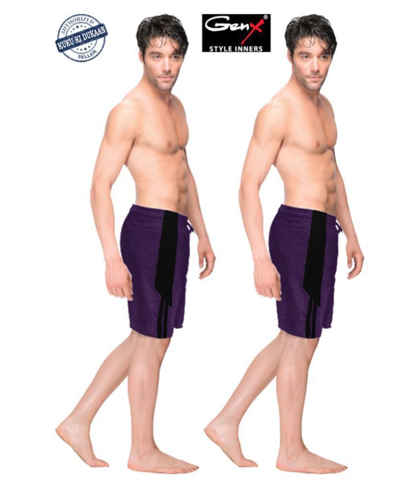     			Genx Purple Boxer - Pack of 2