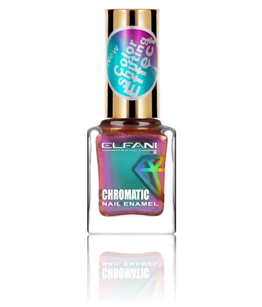     			Elfani Nail Polish Peacock Blue Multichrome 9 mL