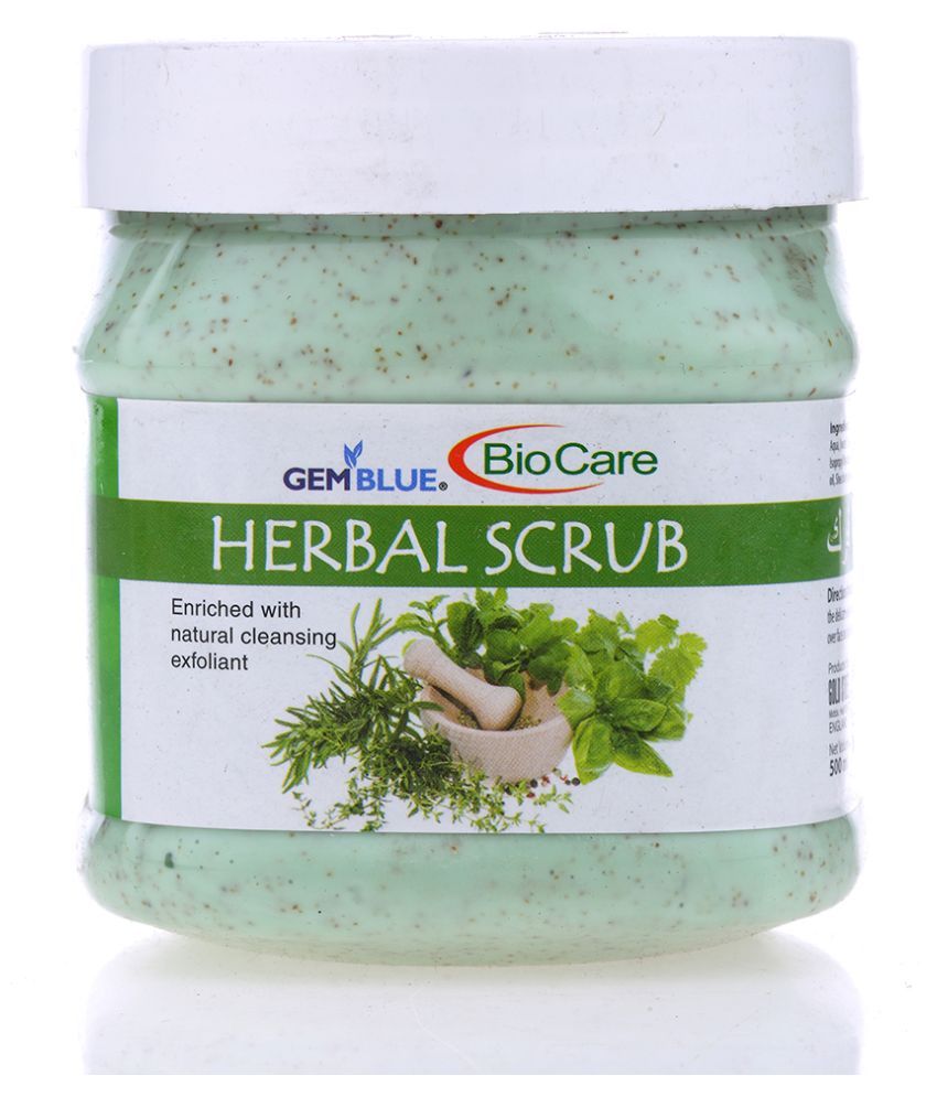 herbal face and body scrub