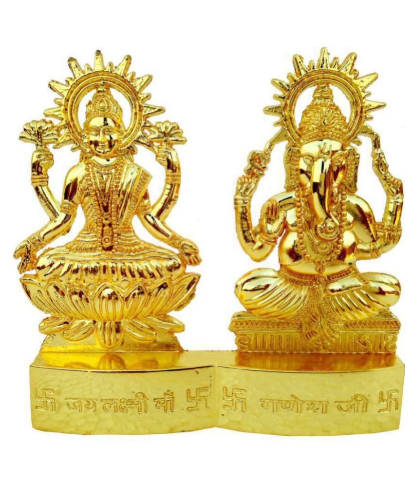     			DvR ClicK Laxmi Ganesh Brass Idol