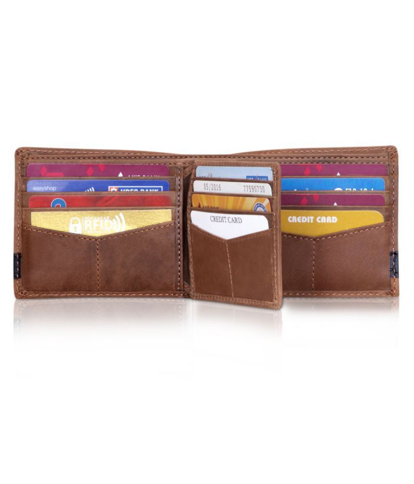 POLLSTAR Leather Brown Fashion Antitheft Wallet Buy
