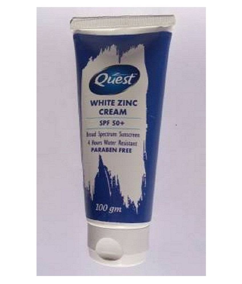 white zinc sunscreen