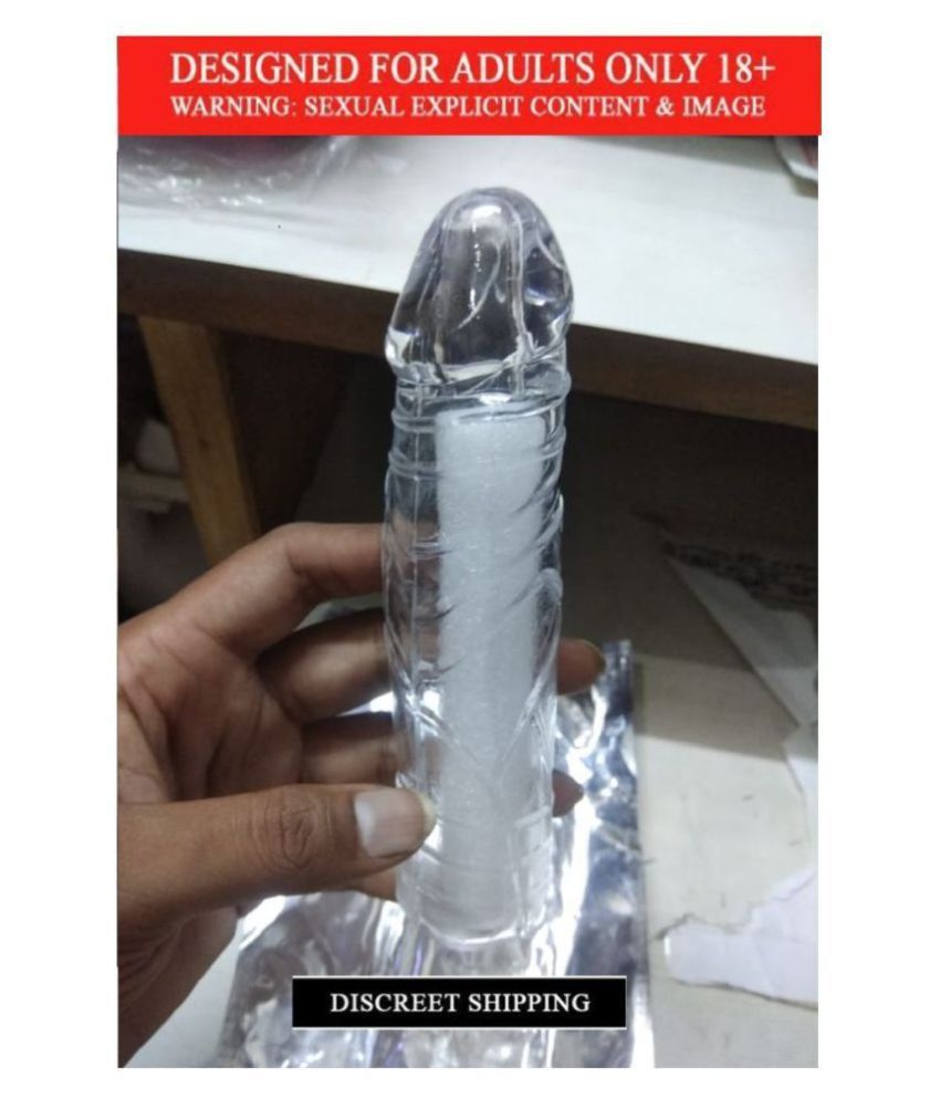 Transparent JUMBO CRYSTAL CONDOM 7.2 INCH JUMBO HEAD