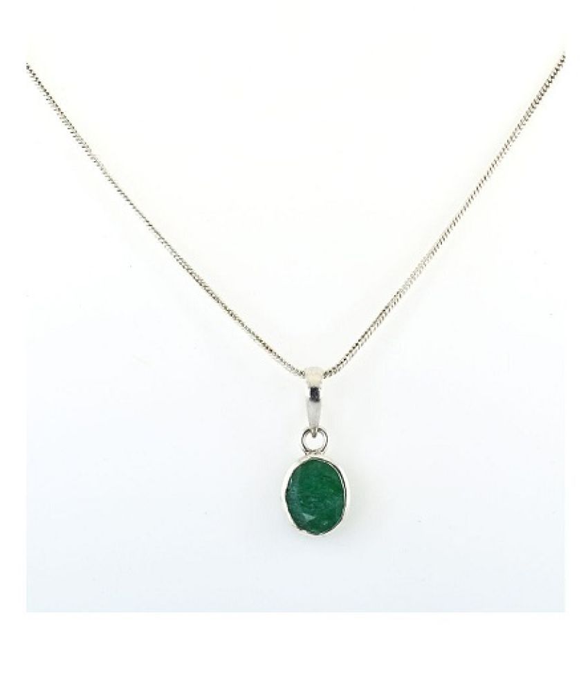 RATAN BAZAAR - Emerald Pandent with natural lab certified stone Stone ...