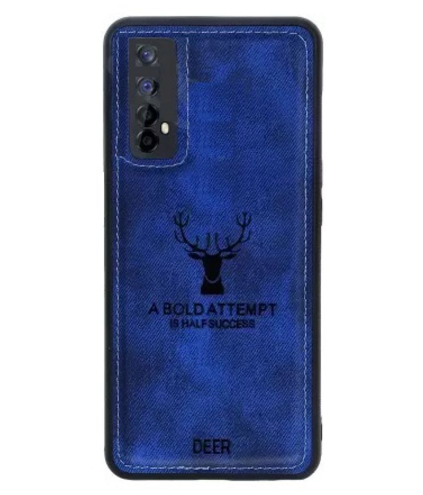     			Realme 7 Hybrid Covers JMA - Blue Deer Series Grip Case