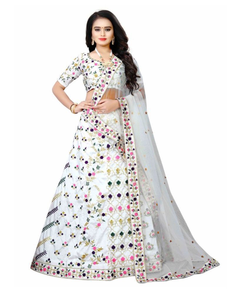 white chaniya choli
