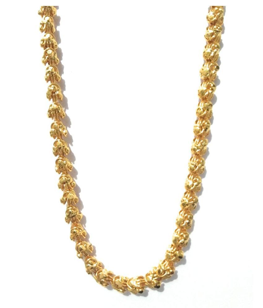 Digital Dress Room - Gold Alloy Necklace ( Pack of 1 )