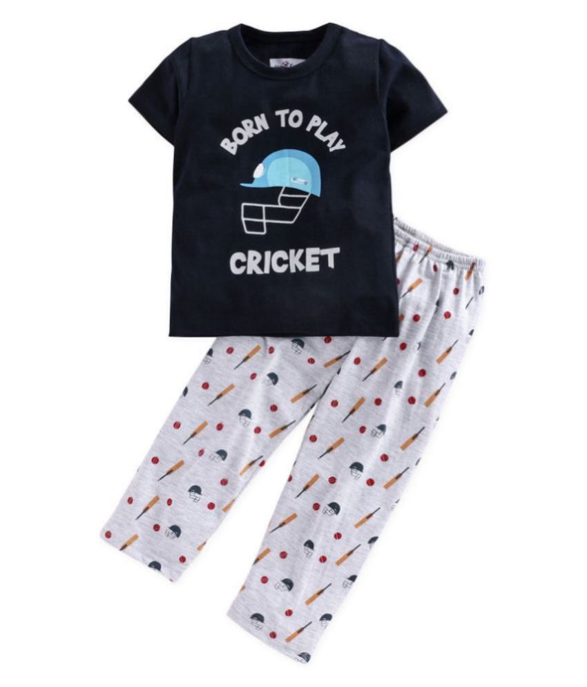 Nite Flite Boys Cricket Print Pyjama Set