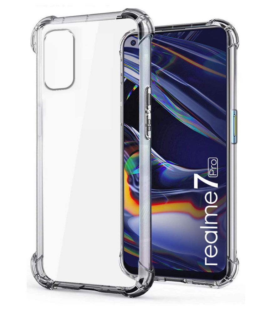    			Realme 7 Shock Proof Case Megha Star - Transparent Premium Transparent Case