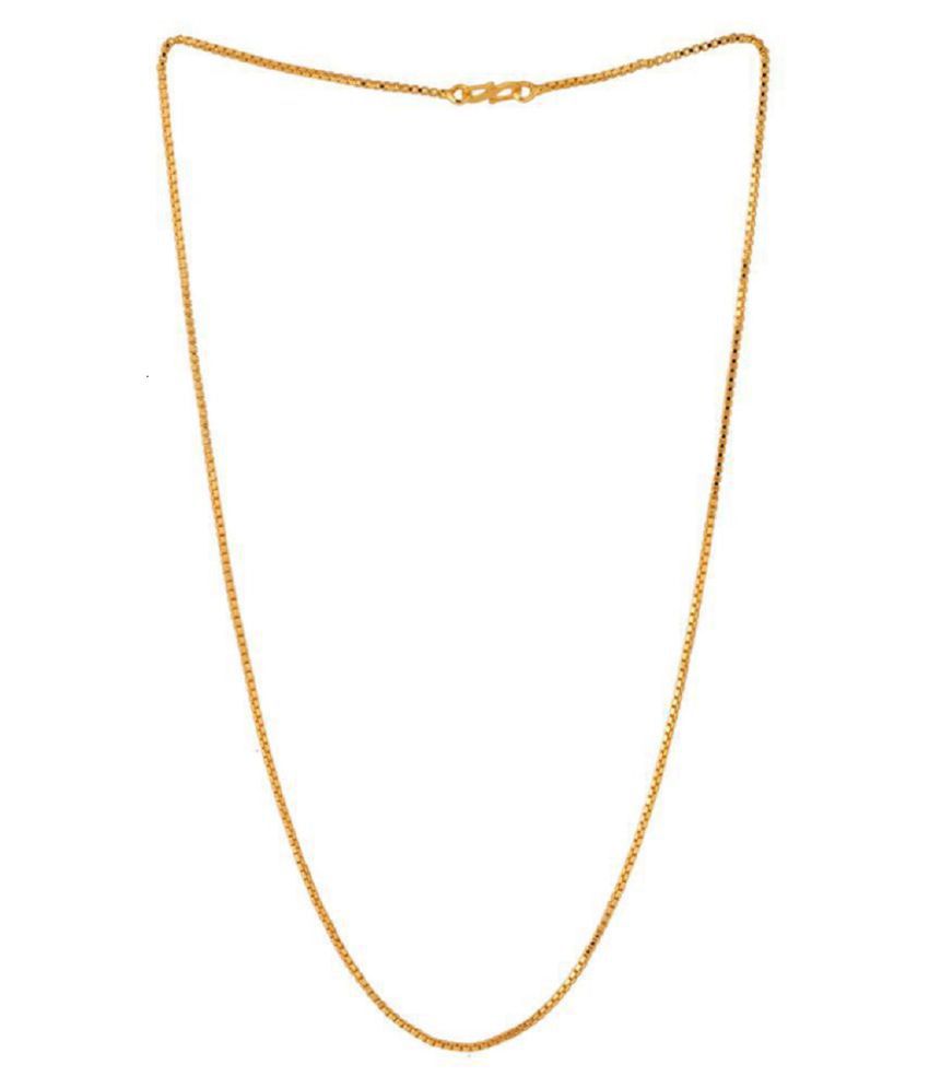     			Shankhraj Mall Gold Plated Mens Women Necklace Chain-10036
