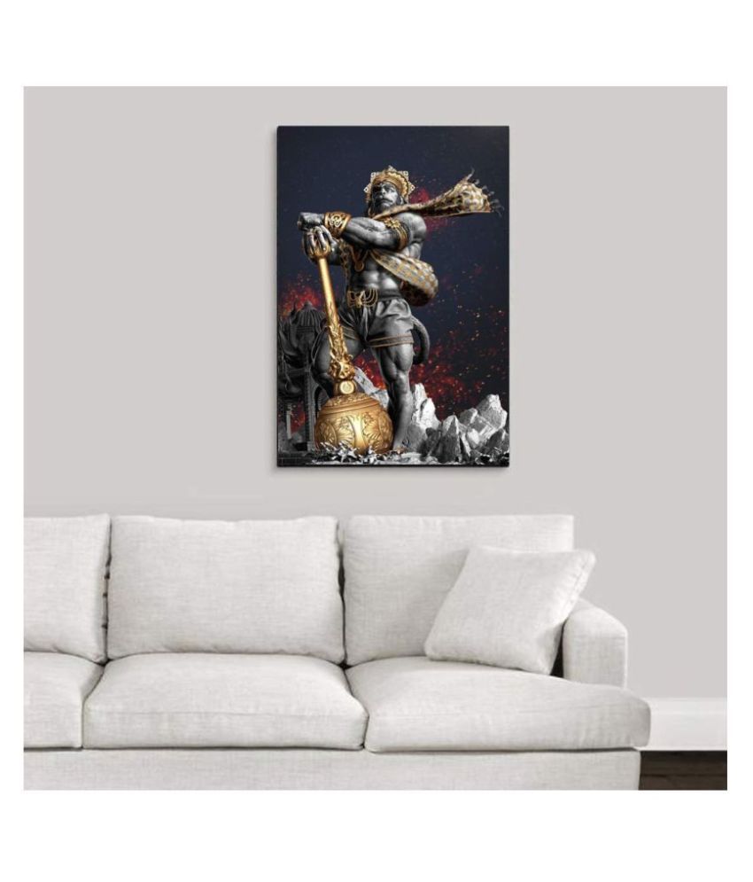 surmul Hanuman Wall Sticker for Pooja Room,Living Room Religious
