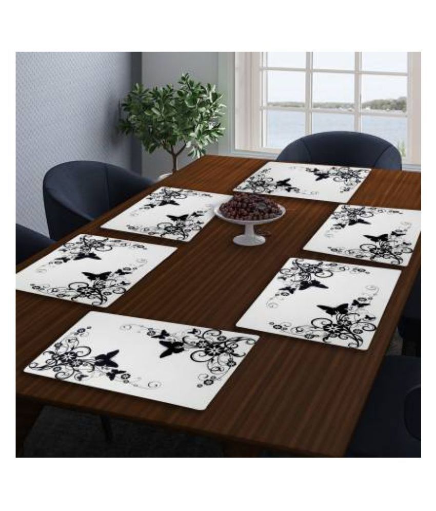     			CreadCraft Set of 6 PVC Table Mats