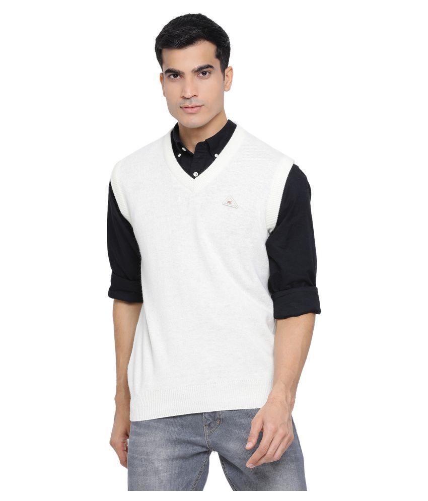 Monte Carlo White V Neck Sweater - Buy Monte Carlo White V Neck Sweater  Online at Best Prices in India on Snapdeal