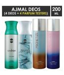 Ajmal Raindrops, Avid, Magnetize and Persuade Deodorants 200ML LongLasting For Men & Women Pack of 4