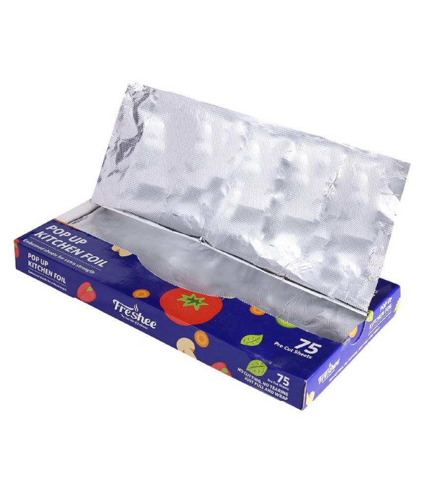     			Freshee 75 Pre Cut Aluminium Foil Sheet 30 cm x 27 cm Pack of 3