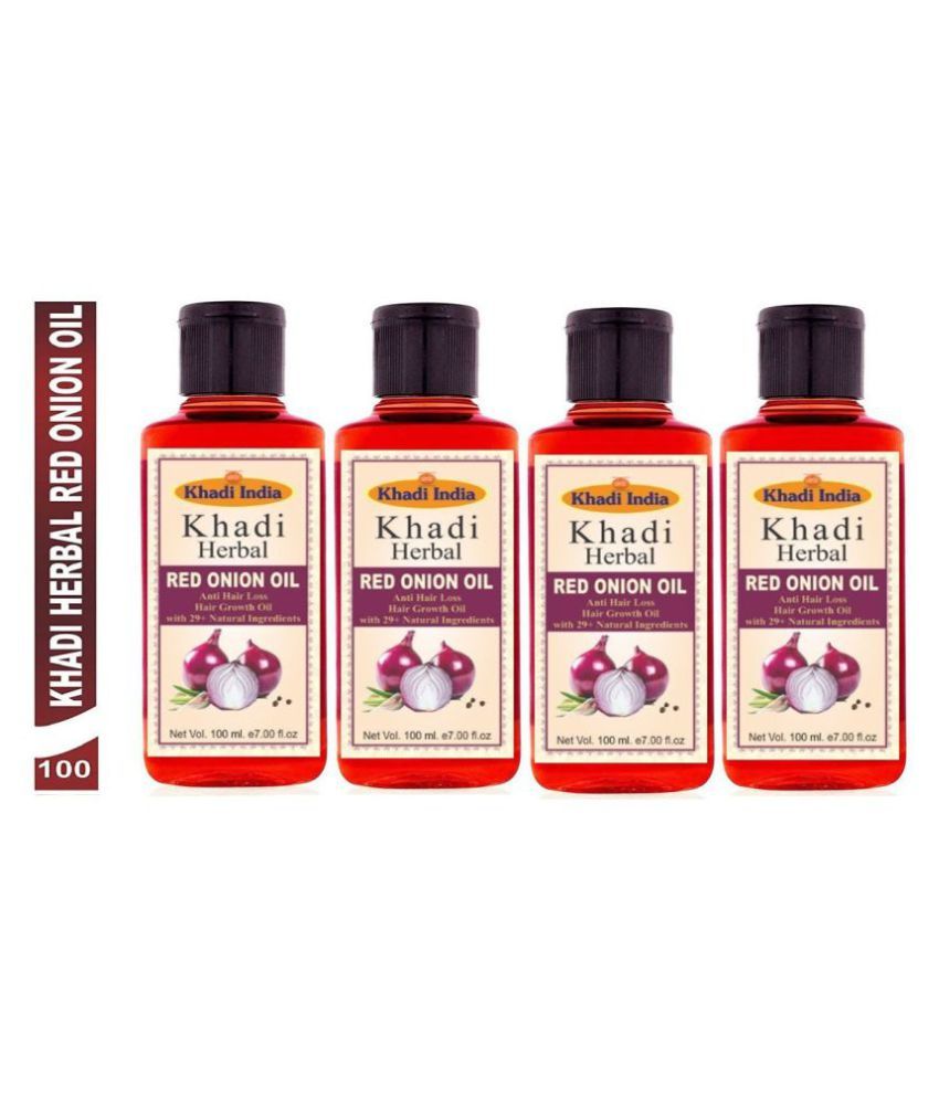     			Khadi Herbal Red onion Hair oil & Hair Tonic 400 mL Pack of 4