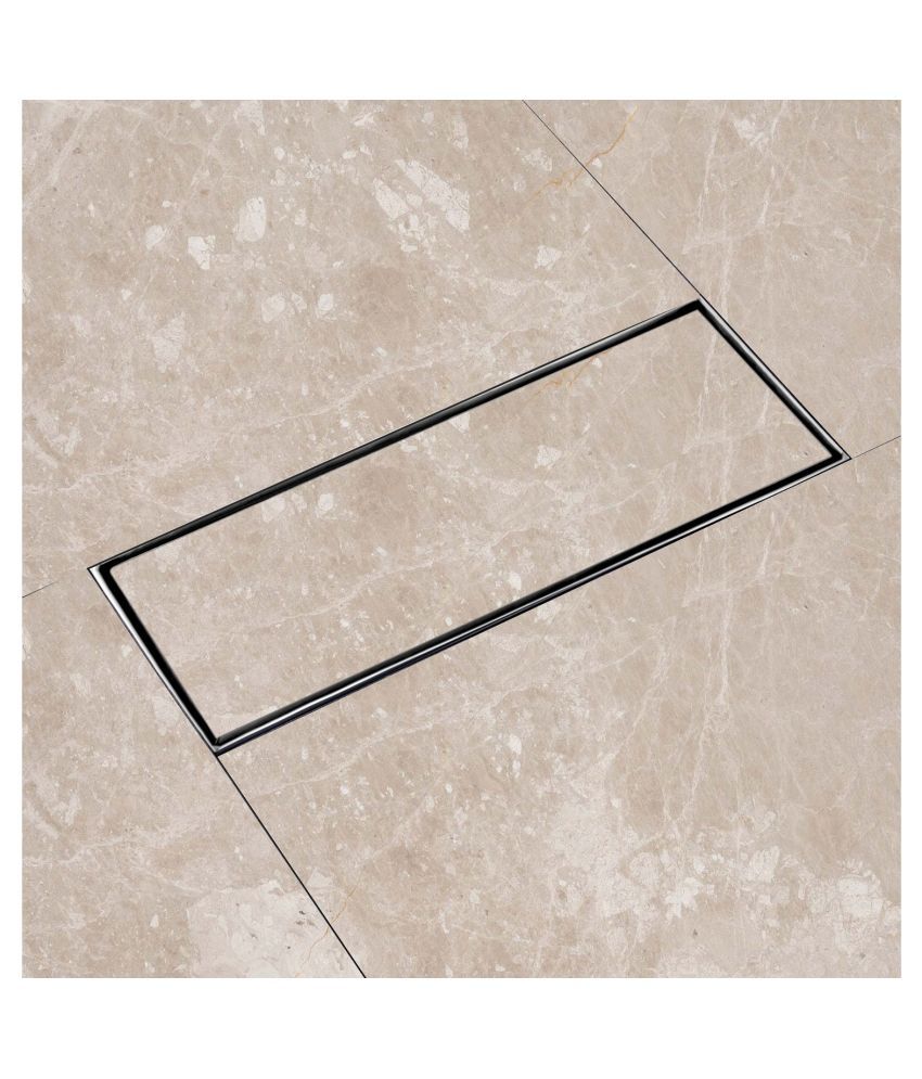 Buy Ruhe 304 Grade Stainless Steel Marble Insert Shower Drain Channel ...