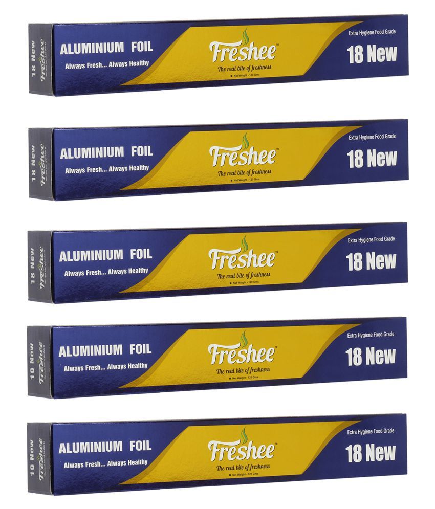     			Freshee 14m Aluminium Foil Silver Paper Pack of 5