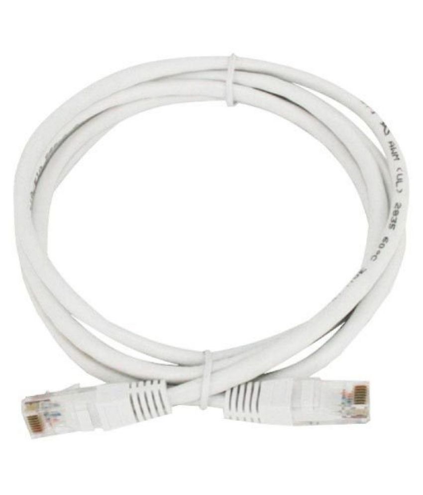     			Upix 3m LAN(Ethernet) , Patch Cord CAT5E, RJ45 Cable - White
