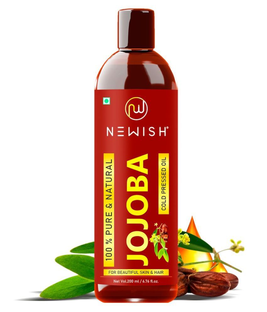 Newish Cold Pressed Jojoba Oil for Skin & Hair Growth - Virgin & Unrefined 200ml