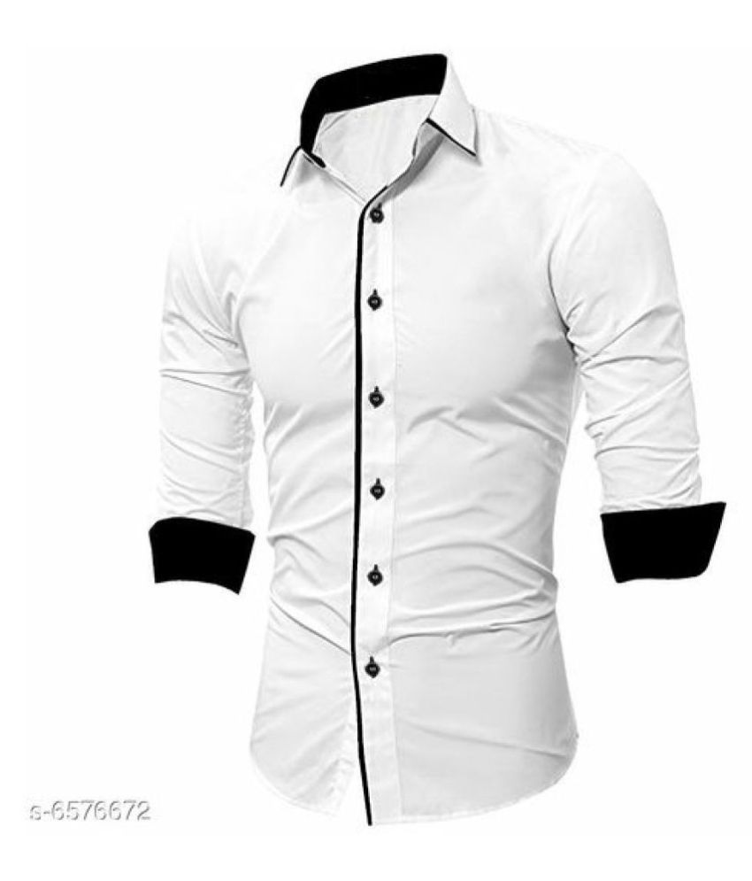 WhiteLush 100 Percent Cotton White Shirt - Buy WhiteLush 100 Percent ...