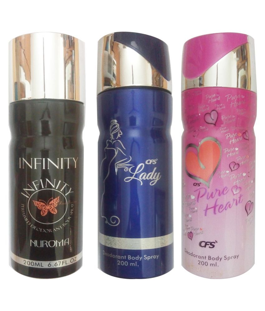 EACH COMBO PACK CONTAINS 1 CFS PURE HEART DEODORANT (200 ML) + 1 CSF