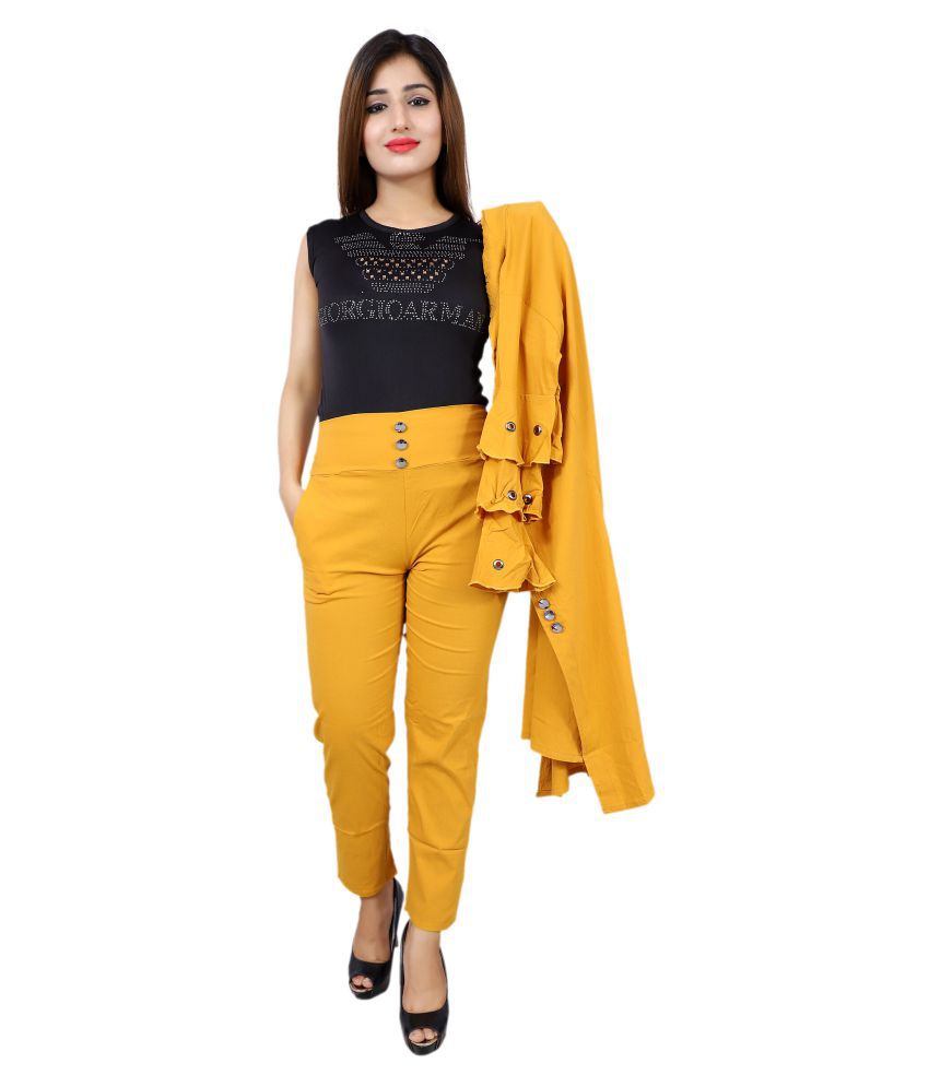 LC Hoisery Yellow Wrap Dress - Buy LC Hoisery Yellow Wrap Dress Online ...