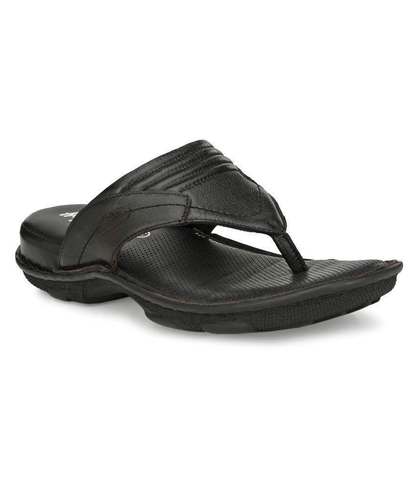 hitz black leather sandals