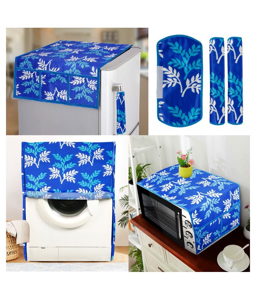     			E-Retailer Set of 6 Polyester Blue Fridge Top Cover