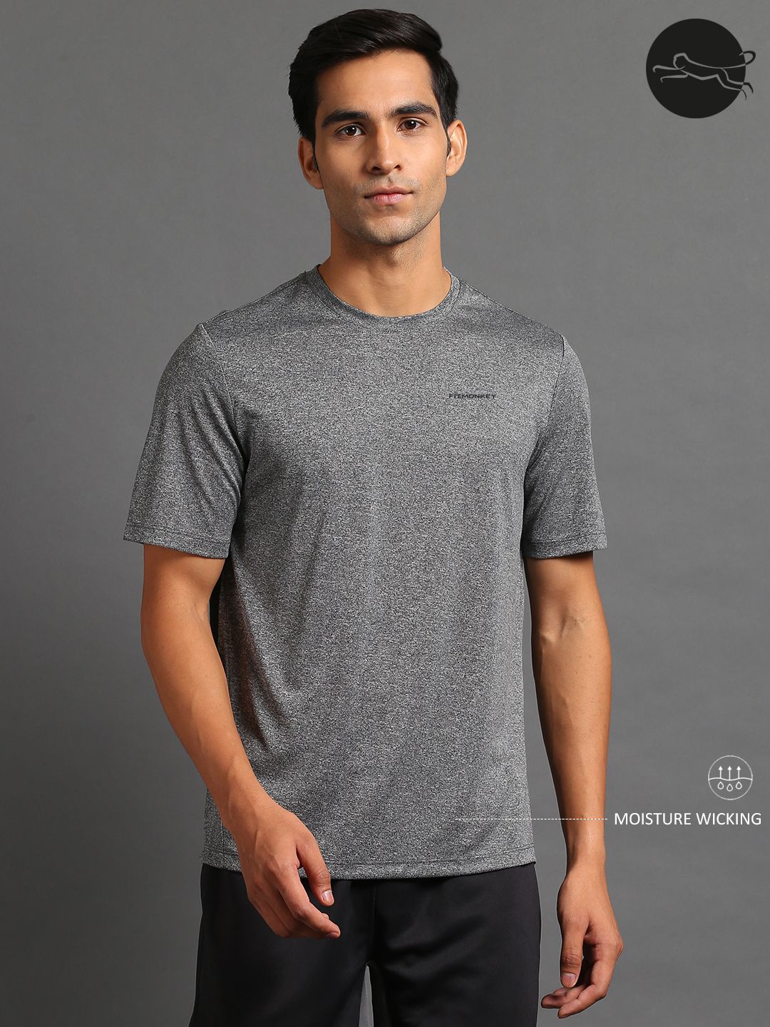 Grey sports t shirt Clearance