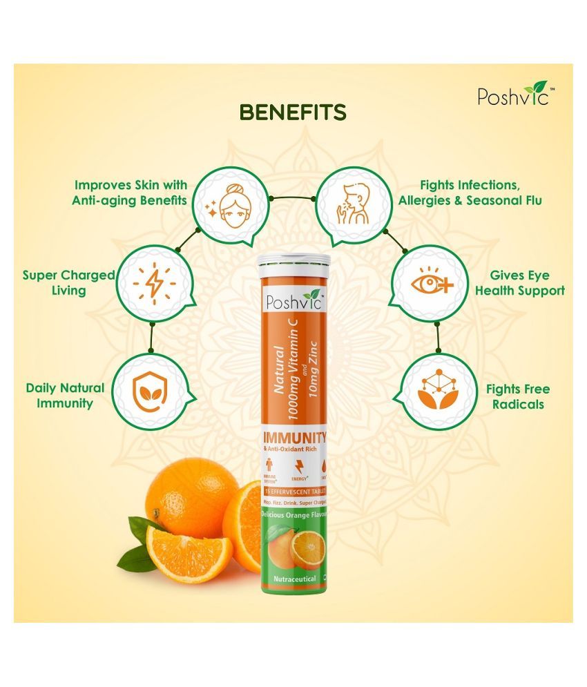 Poshvic Natural Vitamin C 1000 Mg Orange Vitamins Tablets Buy Poshvic Natural Vitamin C 1000 Mg Orange Vitamins Tablets At Best Prices In India Snapdeal