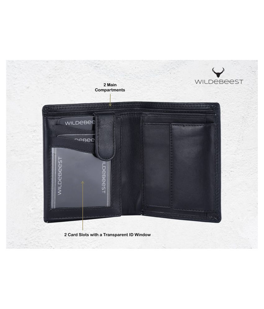 Wildebeest Leather Black Casual Regular Wallet: Buy Online at Low Price ...