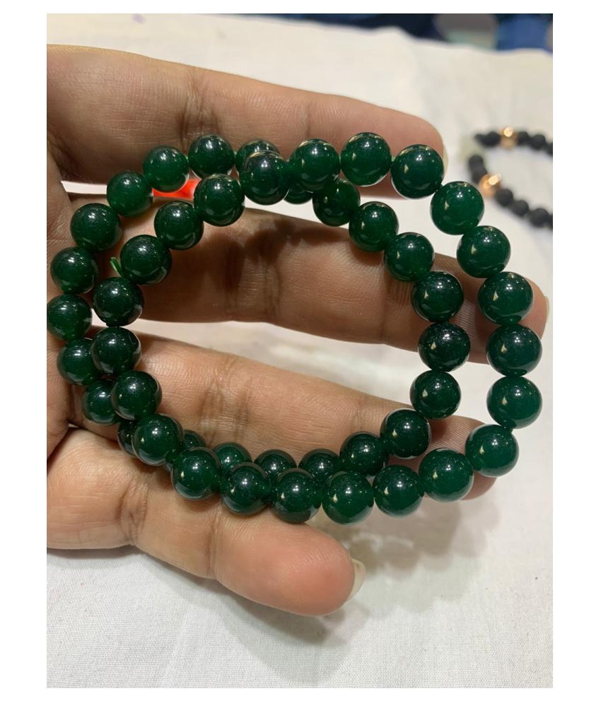 8mm Green Jade Natural Agate Stone Bracelet: Buy 8mm Green Jade Natural